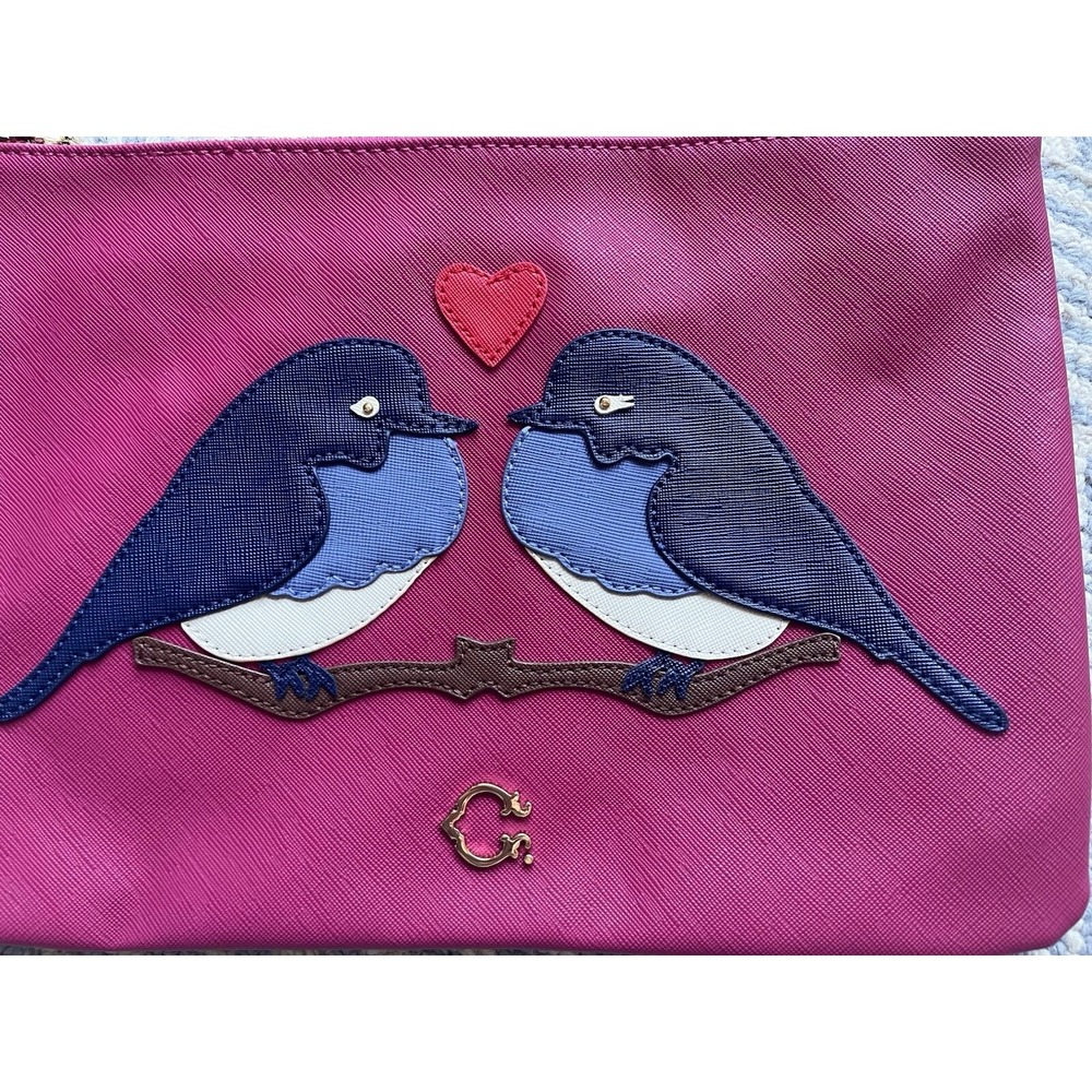 C Wonder "Love Birds" Zip Top Pouch - By Christopher Burch - Picture 2 of 7